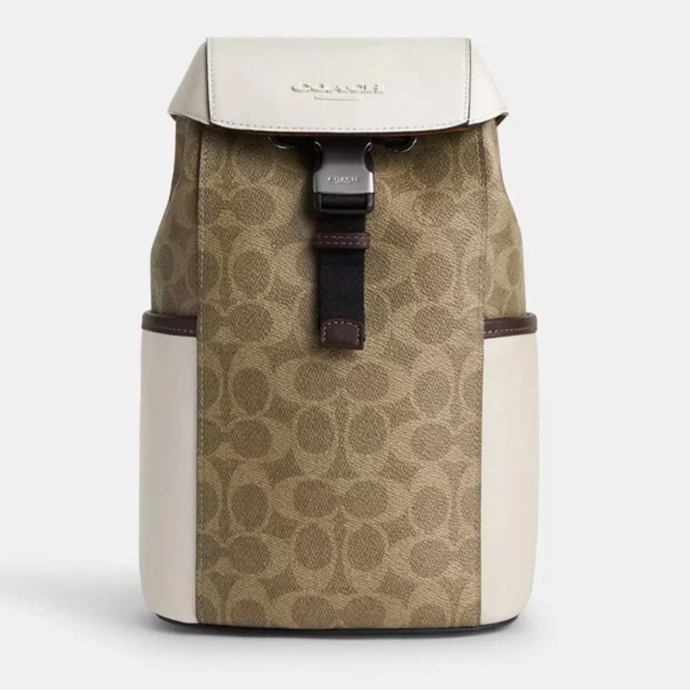 NWT COACH Racer Pack In Signature Colorblock‎